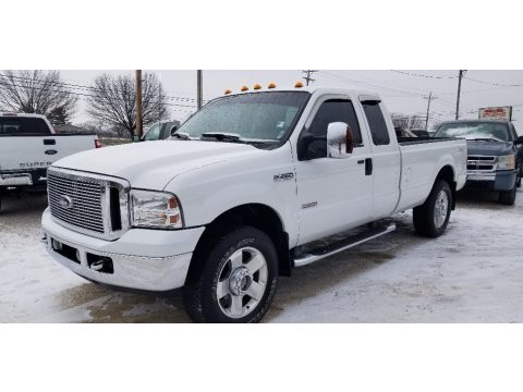 Oxford White Clearcoat Ford F250 Super Duty Lariat SuperCab 4x4.  Click to enlarge.