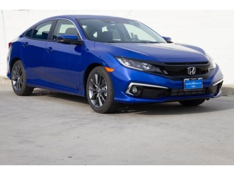 Agean Blue Metallic Honda Civic EX Sedan.  Click to enlarge.