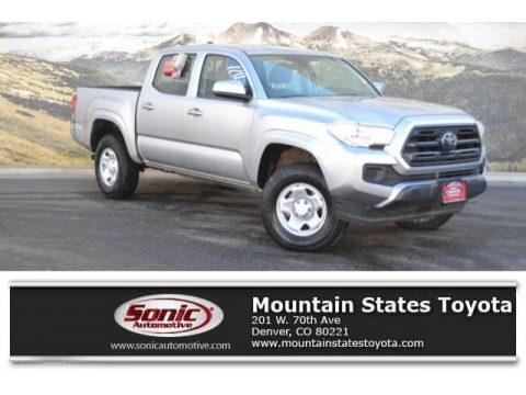 Silver Sky Metallic Toyota Tacoma SR Double Cab 4x4.  Click to enlarge.