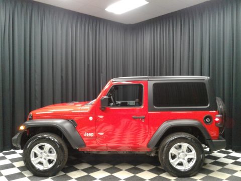 Firecracker Red Jeep Wrangler Sport 4x4.  Click to enlarge.
