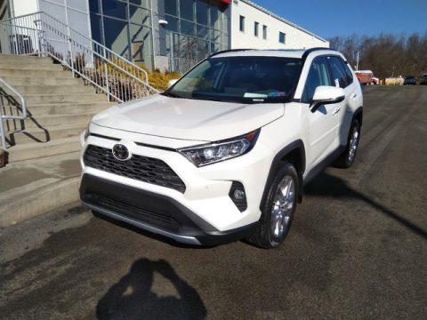 Blizzard White Pearl Toyota RAV4 LE AWD.  Click to enlarge.