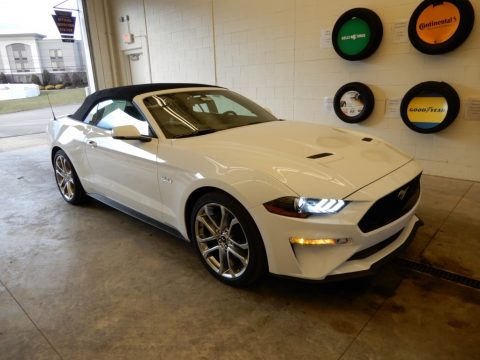 Oxford White Ford Mustang GT Premium Convertible.  Click to enlarge.