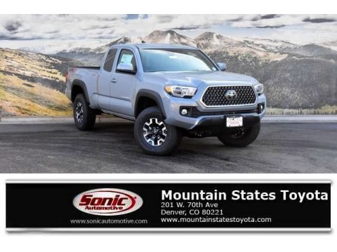 Cement Gray Toyota Tacoma TRD Sport Access Cab 4x4.  Click to enlarge.