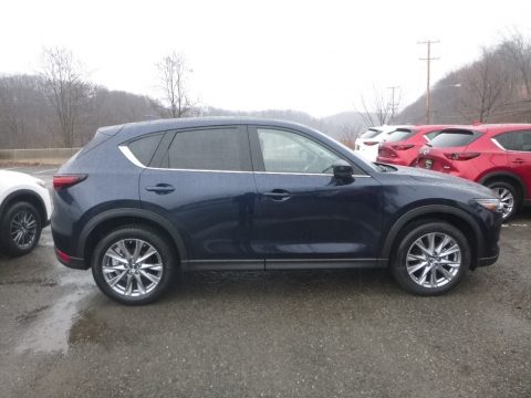 Deep Crystal Blue Mica Mazda CX-5 Grand Touring AWD.  Click to enlarge.
