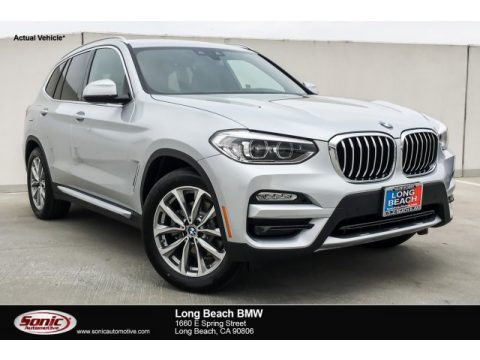 Glacier Silver Metallic BMW X3 sDrive30i.  Click to enlarge.