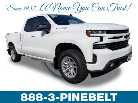 Summit White Chevrolet Silverado 1500 RST Double Cab 4WD.  Click to enlarge.