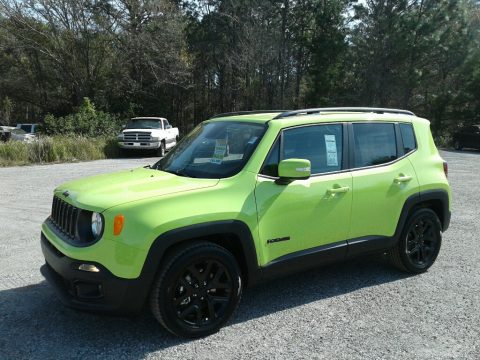Hypergreen Jeep Renegade Altitude.  Click to enlarge.