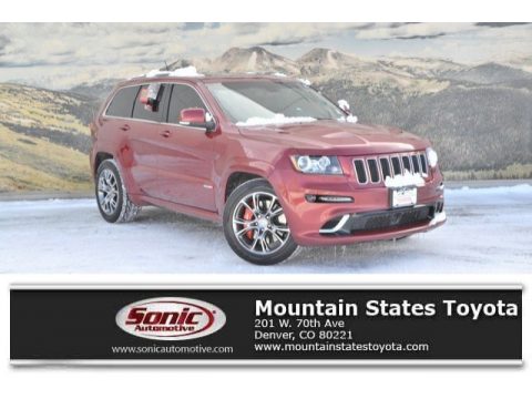 Deep Cherry Red Crystal Pearl Jeep Grand Cherokee SRT8 4x4.  Click to enlarge.