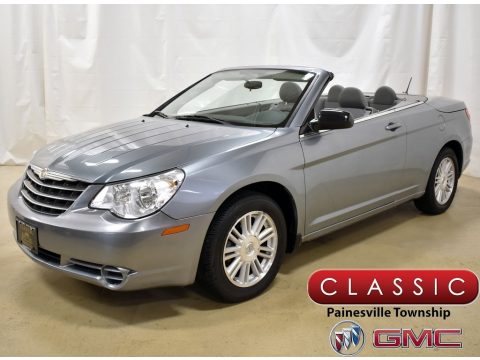 Clearwater Blue Pearl Chrysler Sebring LX Convertible.  Click to enlarge.