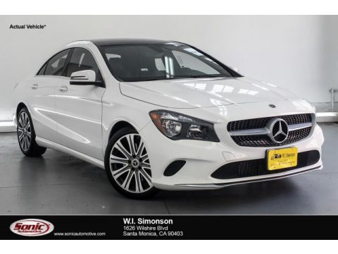 Polar White Mercedes-Benz CLA 250 Coupe.  Click to enlarge.