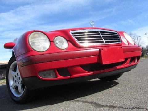 Magma Red Mercedes-Benz CLK 320 Convertible.  Click to enlarge.