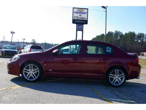 Sport Red Chevrolet Cobalt SS Sedan.  Click to enlarge.