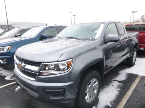 Satin Steel Metallic Chevrolet Colorado LT Extended Cab 4x4.  Click to enlarge.
