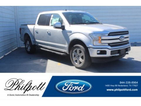 Ingot Silver Ford F150 Lariat SuperCrew 4x4.  Click to enlarge.