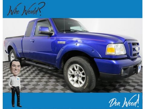 Sonic Blue Metallic Ford Ranger XLT SuperCab 4x4.  Click to enlarge.