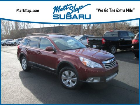 Ruby Red Pearl Subaru Outback 3.6R Limited.  Click to enlarge.