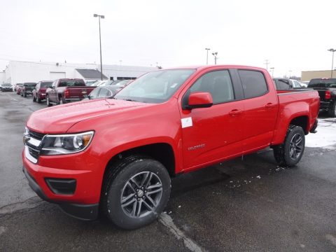 Red Hot Chevrolet Colorado WT Crew Cab 4x4.  Click to enlarge.