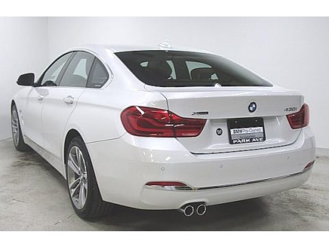 Mineral White Metallic BMW 4 Series 430i xDrive Gran Coupe.  Click to enlarge.