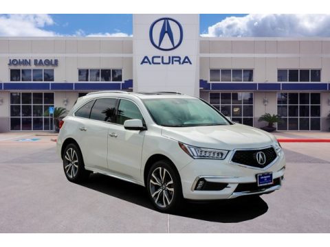 White Diamond Pearl Acura MDX Advance SH-AWD.  Click to enlarge.