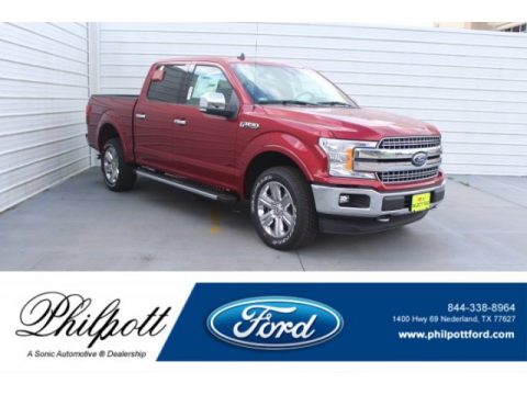 Ruby Red Ford F150 Lariat Sport SuperCrew 4x4.  Click to enlarge.