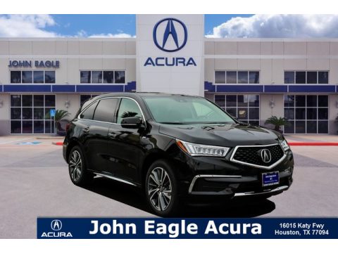 Majestic Black Pearl Acura MDX Sport Hybrid SH-AWD.  Click to enlarge.