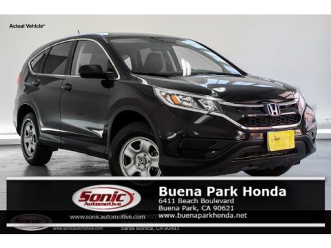 Crystal Black Pearl Honda CR-V LX.  Click to enlarge.