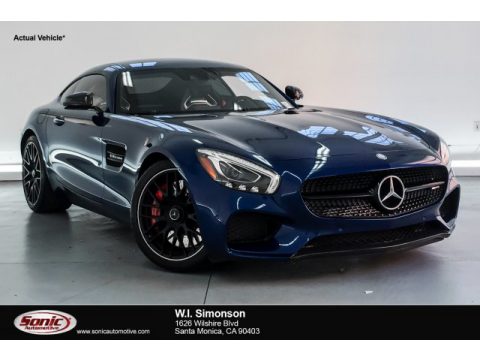 Brilliant Blue Metallic Mercedes-Benz AMG GT S Coupe.  Click to enlarge.
