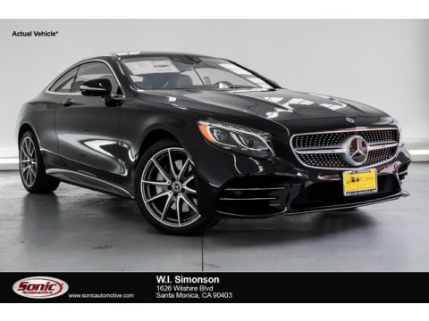 Obsidian Black Metallic Mercedes-Benz S 560 4Matic Coupe.  Click to enlarge.