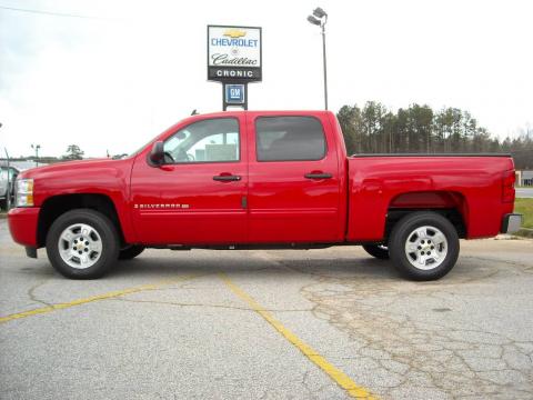 Chevrolet Silverado 15 Xfe. Victory Red 2009 Chevrolet Silverado 1500 LT XFE Crew Cab with Ebony