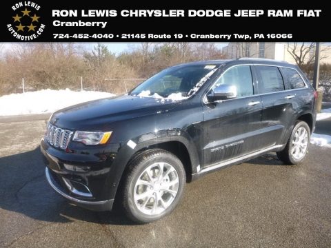 Diamond Black Crystal Pearl Jeep Grand Cherokee Summit 4x4.  Click to enlarge.