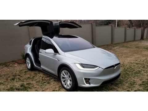 Silver Metallic Tesla Model X 100D.  Click to enlarge.