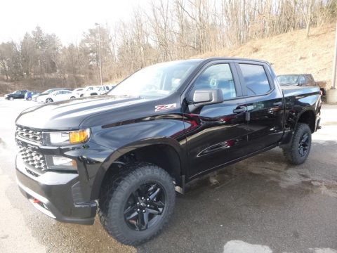 Black Chevrolet Silverado 1500 Custom Z71 Trail Boss Crew Cab 4WD.  Click to enlarge.