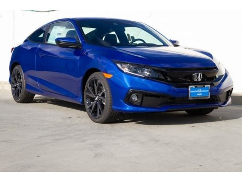 Agean Blue Metallic Honda Civic Sport Coupe.  Click to enlarge.