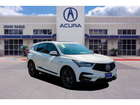 White Diamond Pearl Acura RDX A-Spec AWD.  Click to enlarge.