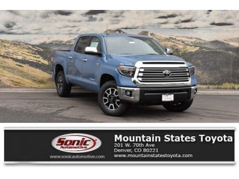 Cavalry Blue Toyota Tundra Limited CrewMax 4x4.  Click to enlarge.