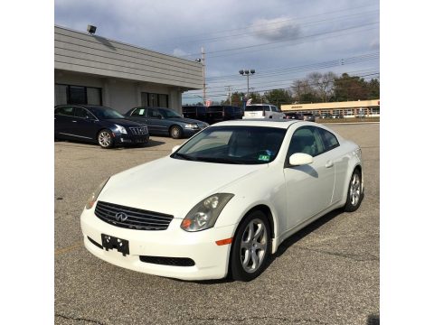 Ivory Pearl Infiniti G 35 Coupe.  Click to enlarge.