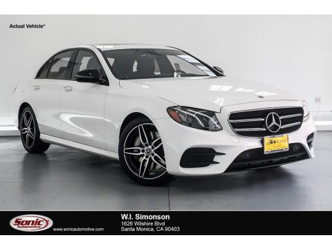 Polar White Mercedes-Benz E 300 Sedan.  Click to enlarge.