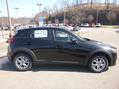 Jet Black Mica Mazda CX-3 Sport AWD.  Click to enlarge.