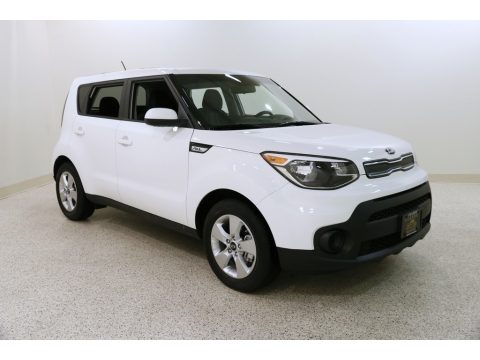 Clear White Kia Soul .  Click to enlarge.