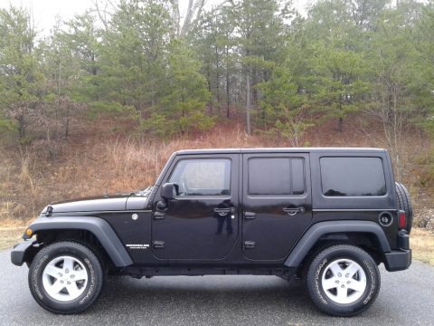 Black Jeep Wrangler Unlimited Sport 4x4. Click to enlarge. Black Jeep Wrangler Unlimited Sport 4x4. Click to enlarge.