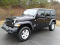 Front 3/4 View of 2019 Jeep Wrangler Unlimited Sport 4x4 #2
