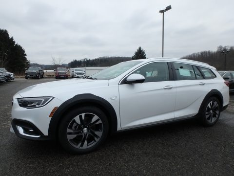 White Frost Tricoat Buick Regal TourX Essence AWD.  Click to enlarge.