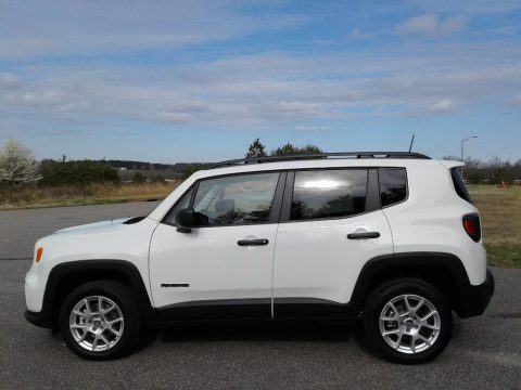 Alpine White Jeep Renegade Sport 4x4.  Click to enlarge.