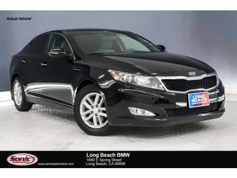 Ebony Black Kia Optima LX.  Click to enlarge.