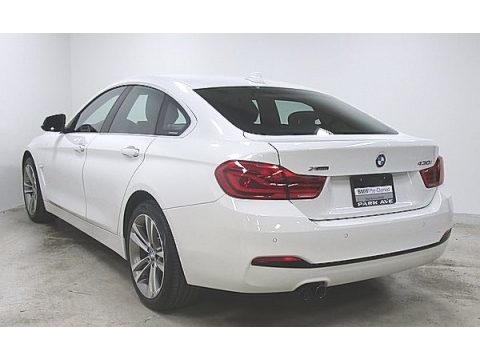 Alpine White BMW 4 Series 430i xDrive Gran Coupe.  Click to enlarge.