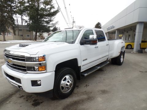 Summit White Chevrolet Silverado 3500HD High Country Crew Cab 4x4.  Click to enlarge.
