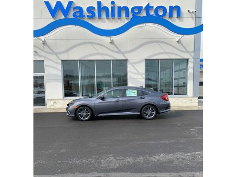 Modern Steel Metallic Honda Civic EX Sedan.  Click to enlarge.