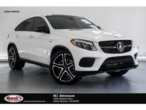 Polar White Mercedes-Benz GLE 43 AMG 4Matic Coupe.  Click to enlarge.