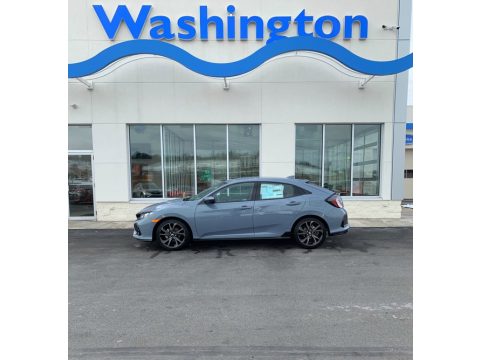 Sonic Gray Pearl Honda Civic Sport Hatchback.  Click to enlarge.