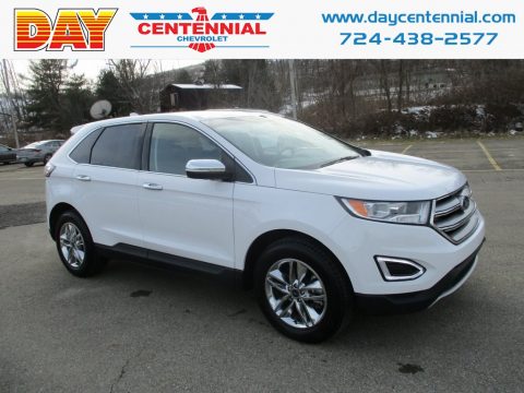 White Platinum Ford Edge SEL AWD.  Click to enlarge.